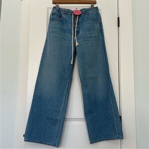 MOTHER Snacks! Fun Dip Nerdy wide Leg Jeans